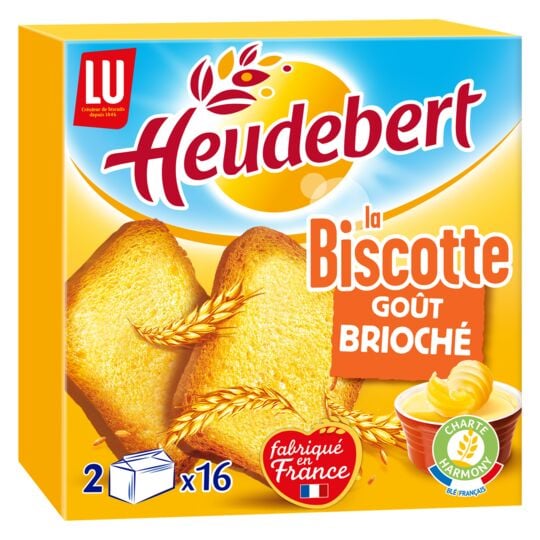 Lu Heudebert Biscottes Brioche, 290g