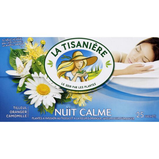 La Tisaniere Calm Night Tea, 25 Sachets, 37.5g - myPanier – France