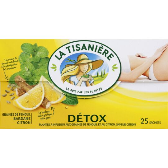 La Tisaniere Detox Tea, 25 Sachets, 37.5g - myPanier – France Direct