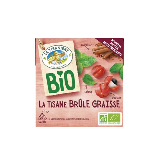 La Tisaniere Organic Fat Burner Tea, 20 Sachets, 30g - myPanier – France  Direct