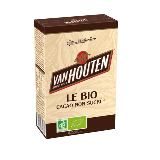 Van Houten Organic Cocoa Non Sugar, 125g