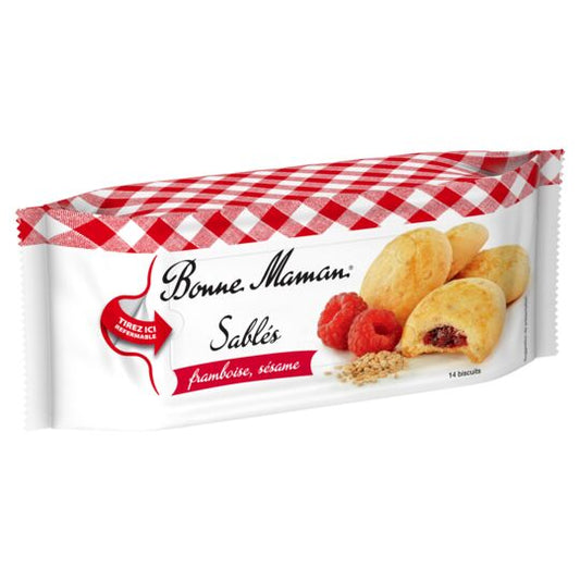 Bonne Maman Shortbread Raspberry Sesame, 150g