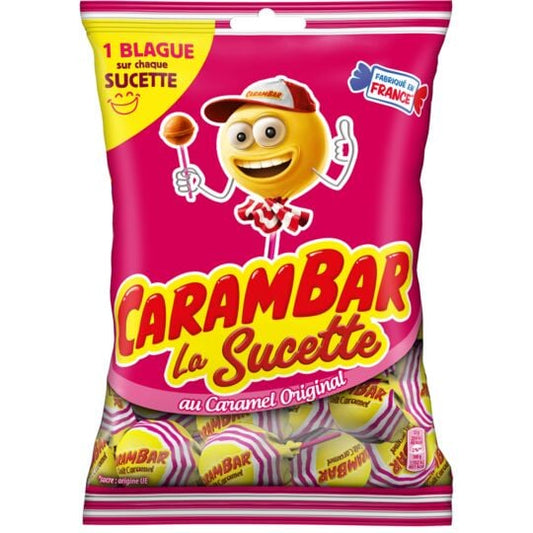 Carambar Original Caramel Lollipop, 156g