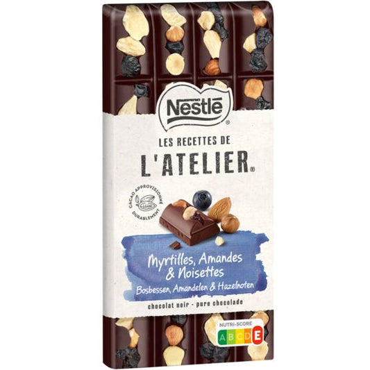 Nestle L'atelier Blueberry, Almond, Hazelnut Black, 170g