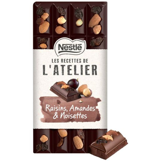 Nestle L'atelier Grapes, Almonds, Hazelnuts Black, 170g