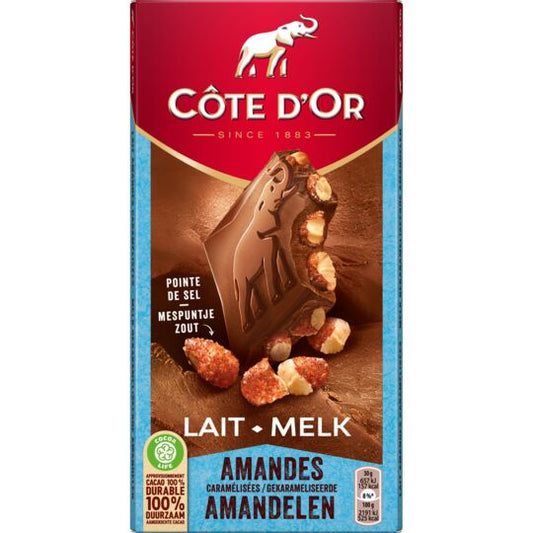 Cote d'Or Caramelized Almonds Milk, 180g