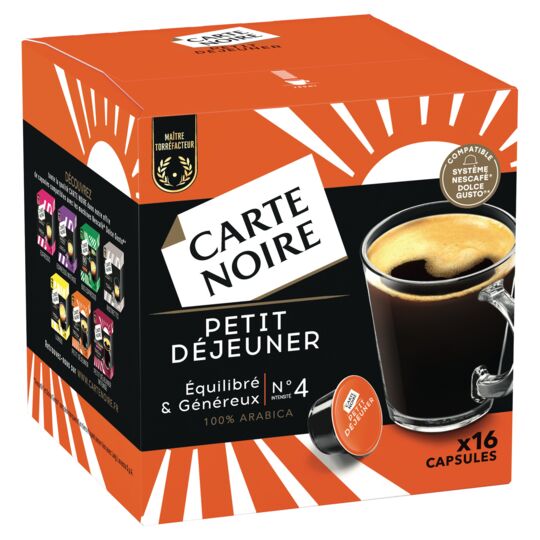 Carte Noire Petit Dejeuner #4 x16 Capsules , 128g