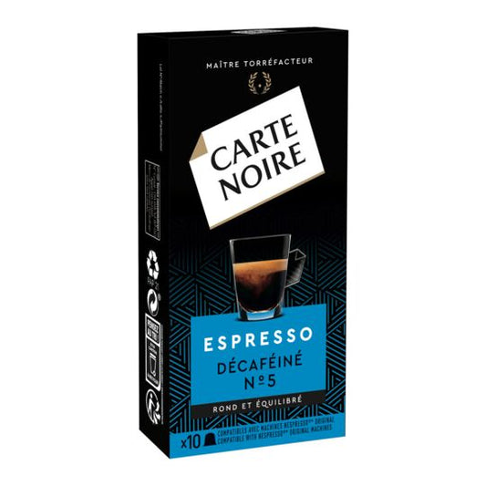 Carte Noire Espresso Decaffeinated # 5, 53g