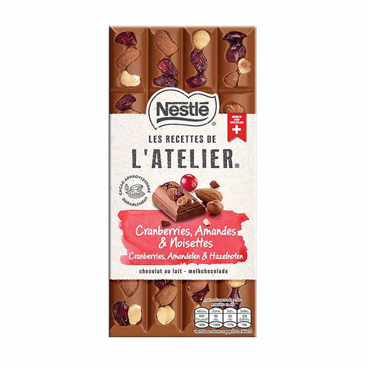 Nestle L'atelier Almonds, Cranberries, Hazelnuts Milk, 170g