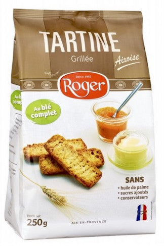 Roger Tartines Aixoises Whole Wheat, 250g