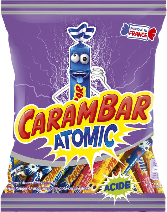 Carambar Atomic Acid Candies, 220g