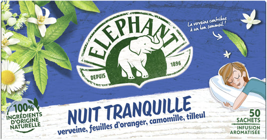 Elephant Quiet Night Tea, 50 Sachets, 76g